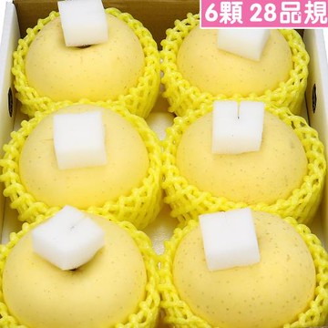 愛蜜果 日本青森金星牛奶蘋果6顆禮盒(約2公斤/盒)