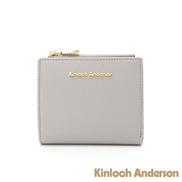 【金安德森】Enid 經典壓釦式短夾-優雅灰