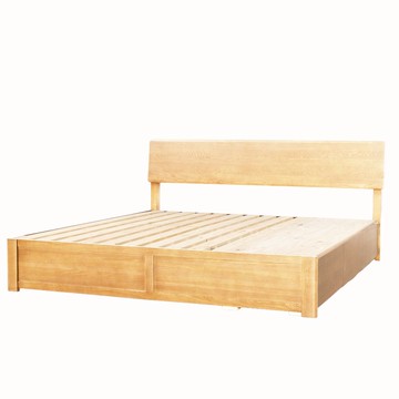 ◎雙人加大床座 床架 VIK PD NA色 白蠟木實木 抽屜款 NITORI宜得利家居