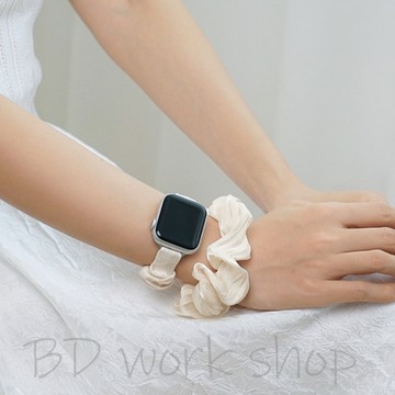 小香風 髮圈錶帶 apple watch s10 錶帶 iwatch10 蘋果錶帶 9 8 7 6 SE 蘋果手錶錶帶
