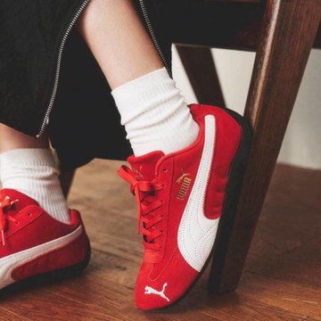PUMA 休閒鞋 SPEEDCAT OG 紅 麂皮 賽車鞋 男女 39884602