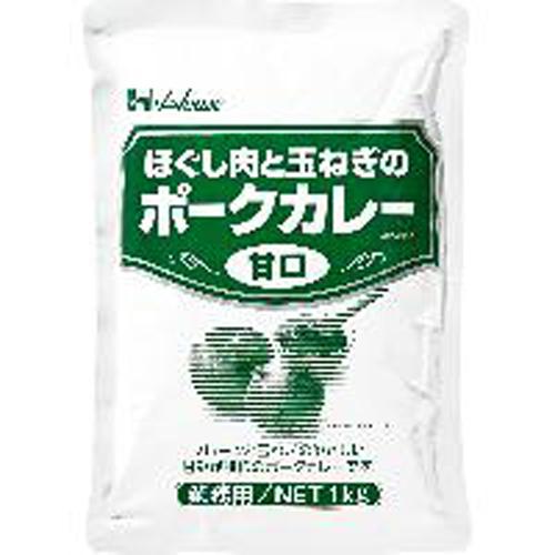 ハウス食品　１ｋｇ　ほぐし肉と玉ねぎのポークカレー甘口　１ｋｇ×6個