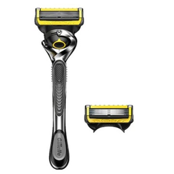【福利品商品】Gillette 吉列 Proshield 鋒護潤滑系列刮鬍刀, 刀架*1+刀頭*1, 1組