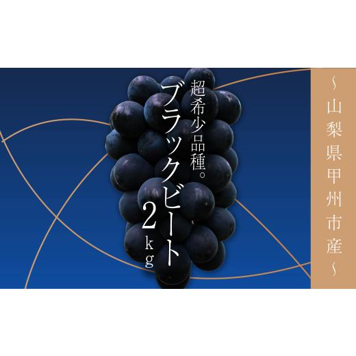 ふるさと納税 山梨県 甲州市 山梨県甲州市産ブラックビート 約2kg（4房）（SHP）B15-453