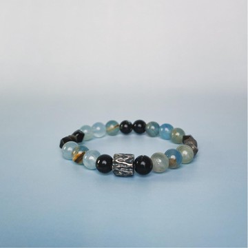 Meanwhile【水】原創自制方解石手鏈 藍色系天然石