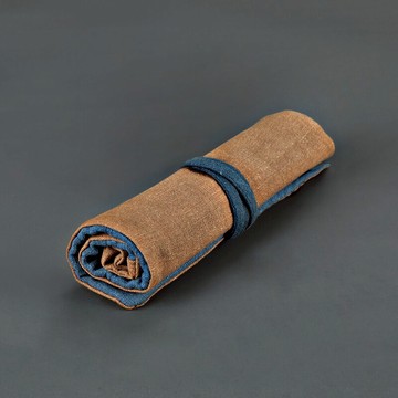 香具銅柄木柄加厚布袋香道香具收納袋便攜旅行布袋七件套防護錦袋