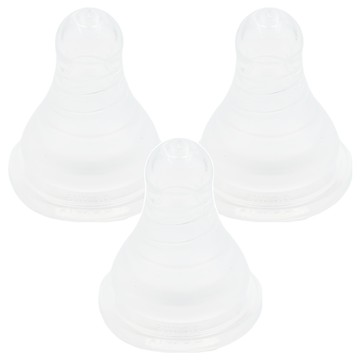 Simba 小獅王辛巴 超柔防脹氣標準圓孔奶嘴 M  3個月以上  3個