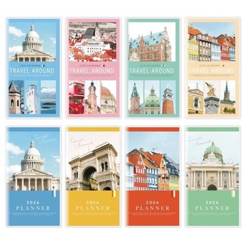 明鍠 2026年 日誌手冊 48K(隨機出貨)-街頭即景/異國漫遊