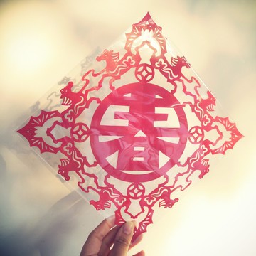 【馬年客製剪紙窗花】3款圖樣任你選 / 中央可刻上你想要的字