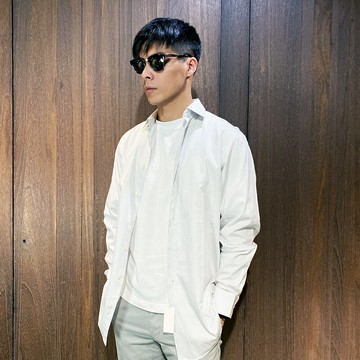 美國百分百【全新真品】Calvin Klein 長袖襯衫 男款 CK 上衣 休閒 條紋 襯衫 白灰直紋 D342