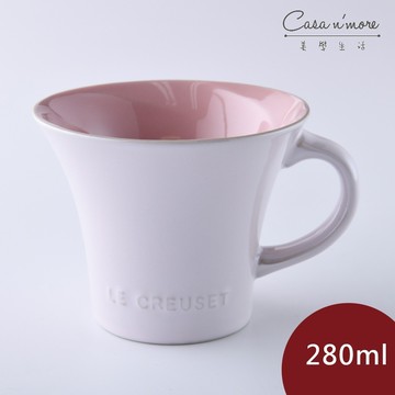 Le Creuset 珠光薔薇英式午茶杯 馬克杯 咖啡杯 茶杯 陶瓷杯 280ml 珠光粉  [美學生活]