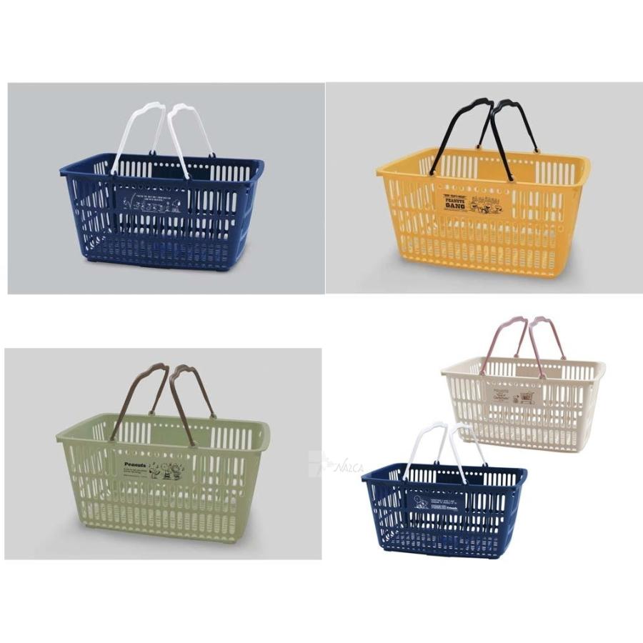 snoopy バスケット 収納 スヌーピー ショッピングバスケット 買い物かご レジカゴ | LINEショッピング