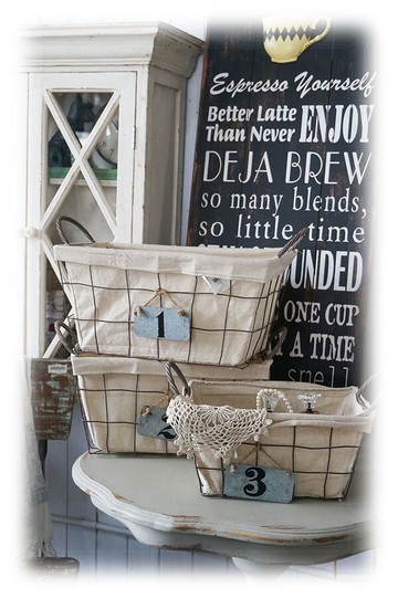 鐵質手工復古做舊花籃 三款可選 鄉村風格 1入