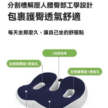 現貨 美臀座椅墊子 痔瘡墊 透氣坐屁墊 辦公室久坐記憶棉坐墊 透氣墊 坐墊 加厚坐墊