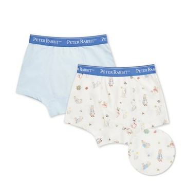 跳跳兔男童平口褲-2入 (銀離子抗菌內襠)