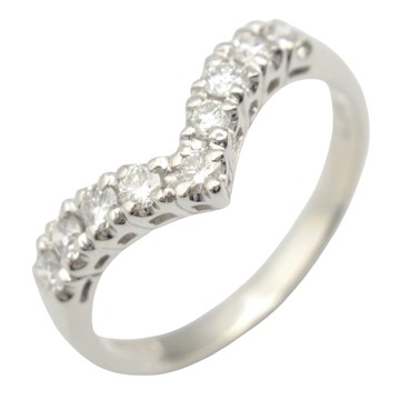 【二手名牌BRAND OFF】JEWELRY 無品牌珠寶 PT900 鉑金 鑽石戒指 #11.5