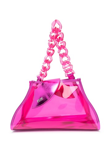 Gcds - medium Comma tote bag - women - PVC - One Size - Pink