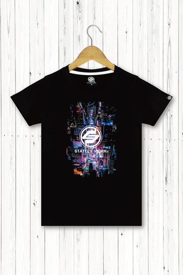 STATELYWORK夜式T 女短T恤 女裝黑T