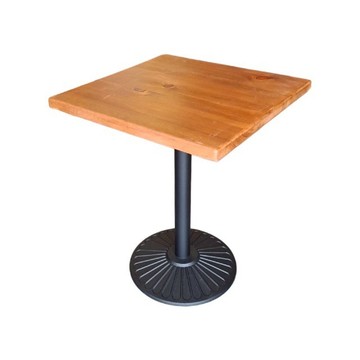 鑄鐵 菊花盤腳 搭配鐵杉實木 雙人桌 商空桌 MIT訂製款 可客製尺寸