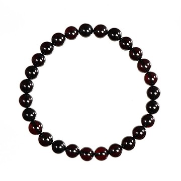 【正佳珠寶】 琥珀翳珀 頂級黑棕翳珀 6mm 琥珀翳珀手珠