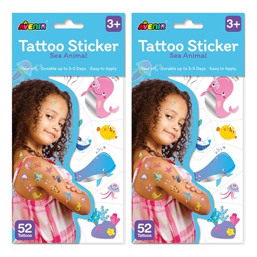 AVEnIR 童趣紋身貼紙  2個  海洋動物