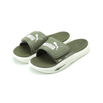 PUMA SOFTRIDEPRO SLIDE 24 V 魔鬼氈拖鞋 橄欖綠 395431-19 男鞋