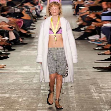 BEFURS 似水年華系列 極簡優雅丹麥珍珠貂皮草中長款外套 BD2044A