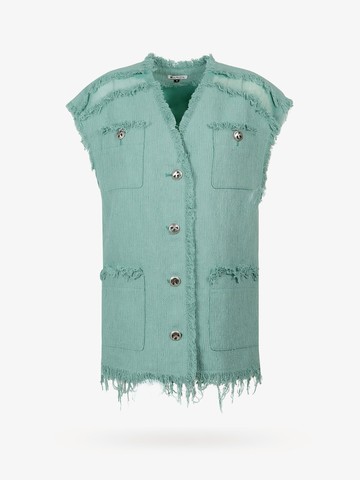 Tweed vest with frayed profiles - K KRIZIA - gender_Woman
