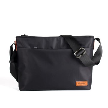 臻柏戈單肩包男潮斜挎包橫款公文包商務尼龍包休閑大容量牛津布包