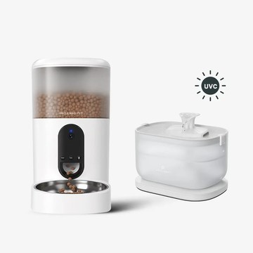 視訊餵食器+PETLIBRO 清泉寵物飲水機基礎款UVC