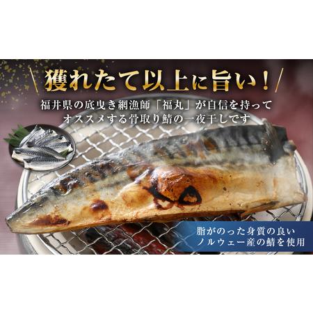 ふるさと納税  食べやすい魚！骨取り 鯖の一夜干し 約1kg（半身7切）網元漁師「福丸」厳選！ 【さかな サバ さば おかず グルメ 小分け 冷凍 個.. 福井県越前町