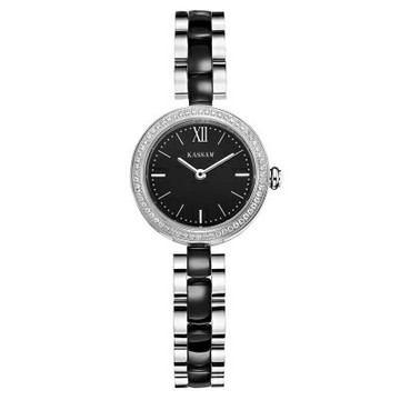 새로운瑞士原廠韓味超薄陶瓷表 鑲鑽時尚防水