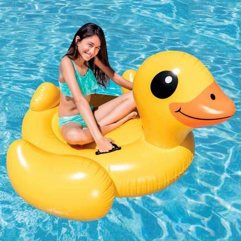 浮き輪 プール 海 水遊び アヒル ボート インテックス イエロー
