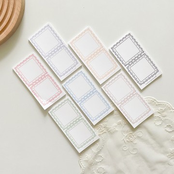 方形花心線框剪貼簿用紙