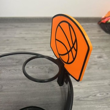 ✨桃園有貨✨3D打印炫酷隨身籃球框垃圾桶籃球框玩具親朋室內互動有趣新奇解壓 MGRC