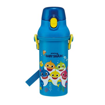 日本 SKATER - 銀離子直飲水壺(480ml)-BABY SHARK