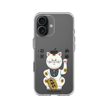 iPhone 17 Clear Case（相機按鈕） 透明 - 保羅先生 Mr.Paul - 招財納福貓