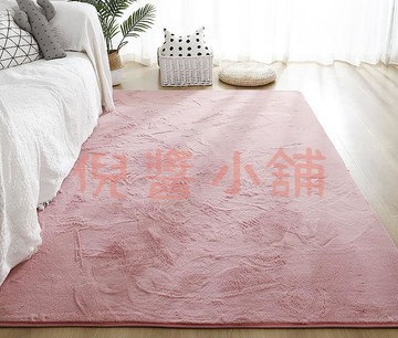 IG仿兔毛地毯客廳臥室茶幾床邊滿鋪可機洗定制加厚毛絨飄窗地墊【倪醬小鋪】