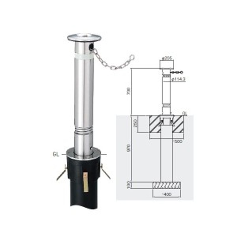 帝金 KS-10CSB バリカー上下式 バランサー内蔵 直径114.3mm - 1