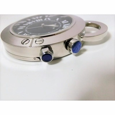 カルティエ トラベルクロック サントス 置時計 ジャンク 美品 カルティエ W0100047 トラベルクロック サントス 置時計 SS