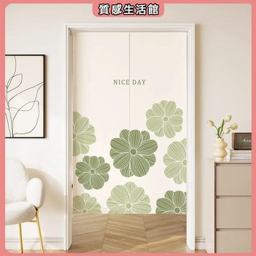 遮擋簾 遮醜簾 鞋櫃遮擋簾 簡約小清新門簾家用隔斷簾半截簾子免打孔臥室遮擋簾廚房掛簾房間
