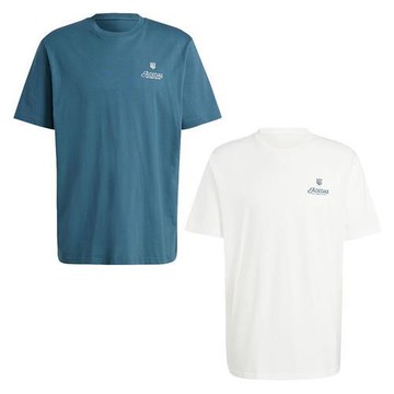 【下殺】Adidas 短袖上衣 男裝 三葉草 純棉 藍綠/白【運動世界】IS0225/IS2937