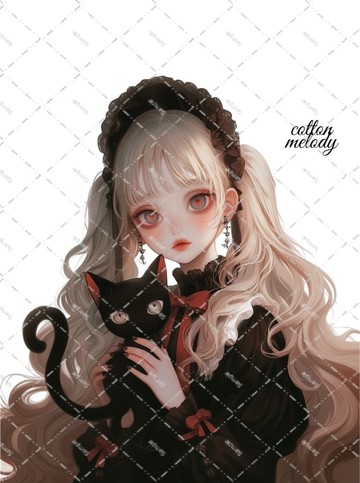 original sticker no.2314 人物貼紙 原創貼紙 原創人物貼紙 裝飾貼紙 cotton melody