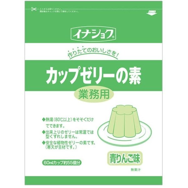 LINEショッピング　伊那食品工業　青りんご味　カップゼリーの素　600g