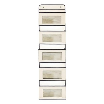 門後5層收納掛袋  118 x 32 x 9.5cm  米色