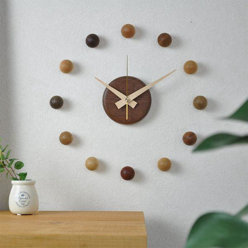 モフ 立体 無音 両面壁掛け時計 両面時計 おしゃれ インテリア