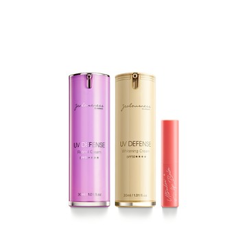 【新品】跨年暖心組(啵啵水潤護唇膏2.8g＋抗UV防曬素顏霜PRO SPF50★★★★30ml＋鳶尾花A醇防曬素顏霜SPF50+★★★30ml)