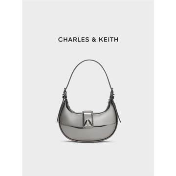 (免運)CHARLES&KEITH夏季女包CK2-50271205簡約單肩斜挎腋下包新月包女
