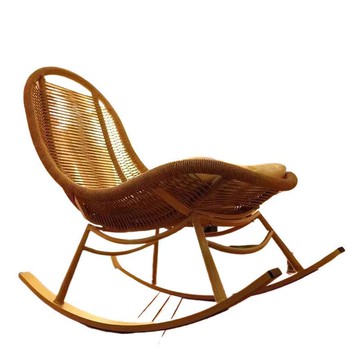 搖椅藤編休閑陽臺客廳躺椅成人庭院花園藤椅懶人沙發椅家用搖搖椅[010209DD]