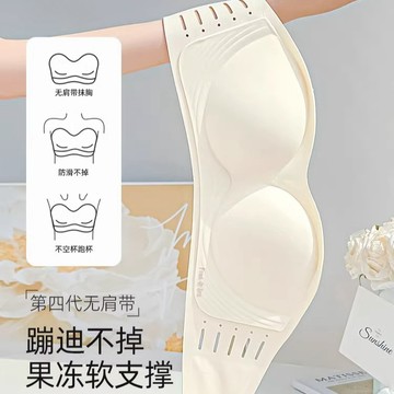 防滑 無肩帶內衣 隱形 抹胸內衣 小胸顯大 防走光 無痕內衣 小胸 聚攏內衣 薄款 無鋼圈內衣 果凍條 美背內衣 文胸